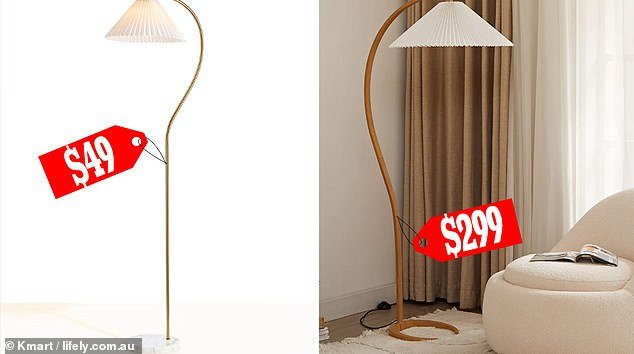 Earlier this year, Kmart released the $49 curved Gigi floor lamp and it quickly flew off the shelves due to its stylish design.  Alternatives on the market can cost from $299