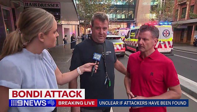 Brothers Rick (left) and Joe Tomarchio (right) helped save the life of a nine-month-old baby during the Bondi massacre on Saturday