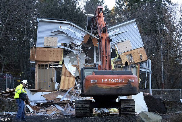 The off-campus house where the four gruesome murders took place was demolished in December due to the delays, despite calls from the victims' families to keep it standing