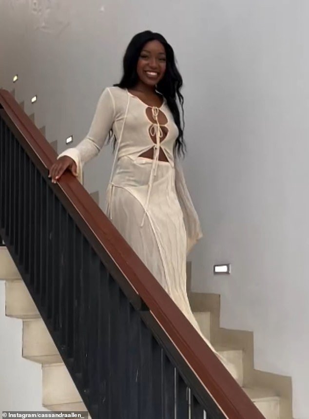 Cassandra, who worked alongside Tristan Black in the 2024 MAFS series, also showed off some of her glamorous outfits from the trip
