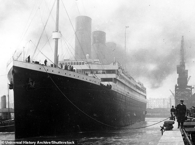 The Titanic before it left for New York.  It was the most luxurious ship ever built