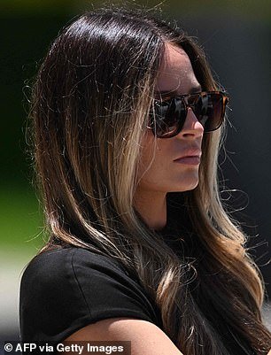 Martin (seen) was first thrust into the spotlight last year after a reporter essentially mistook her for Melania as she entered the courthouse for Trump's arraignment in a separate case