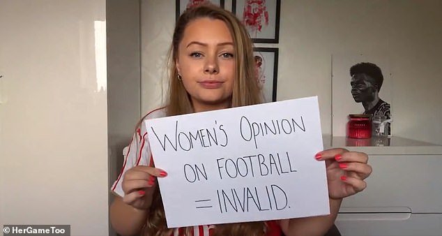 Anti-sexism group Her Game Too launched a video in 2021 showing female football fans showing sexist abuse they received from football fans