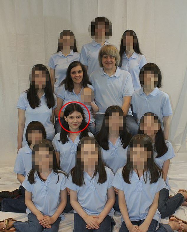 Jordan's (circled) newfound freedom comes after she helped rescue her siblings in 2018 from her parents' home in Perris, California, where they were tortured and abused for years