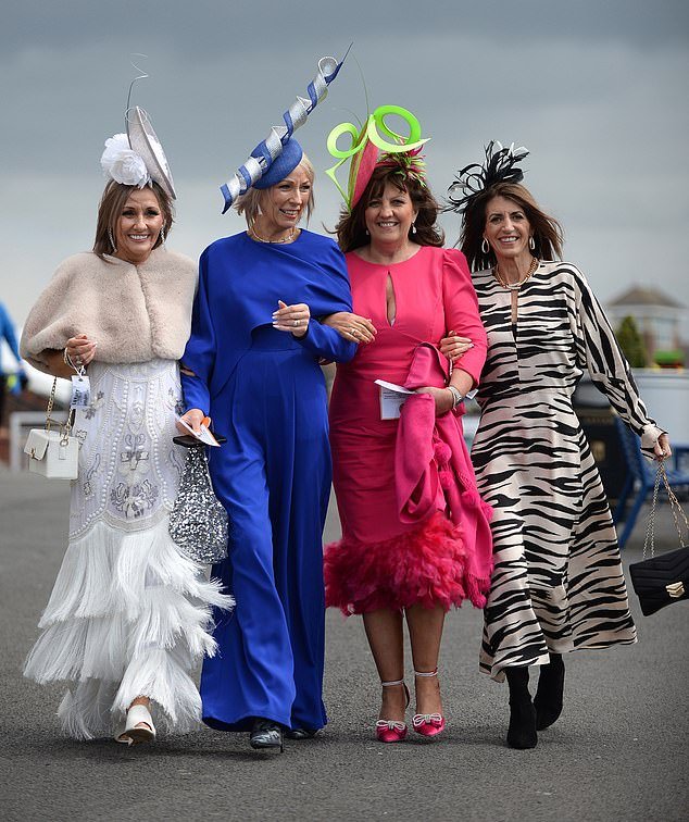 One trend that seemed almost ubiquitous among racegoers was high heels, with many braving the discomfort in vertiginous strappy sandals