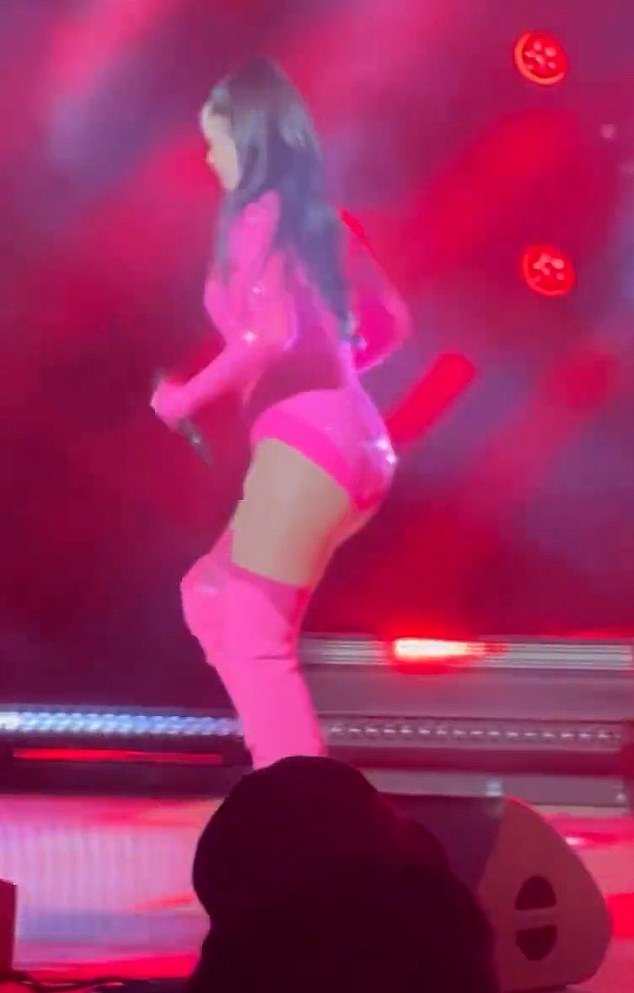 A fan in attendance shared a clip from the live performance that showed the band dressed in different color suits, prompting some nasty trolls to compare them to Power Rangers costumes (Tina pictured)