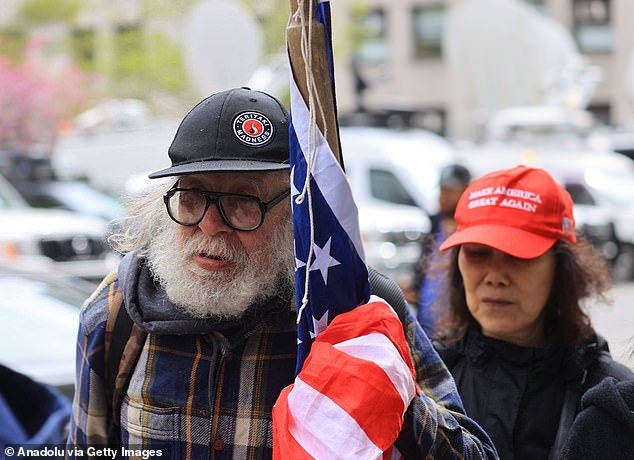 Trump fans were outside the Manhattan courthouse during the traumatizing fire