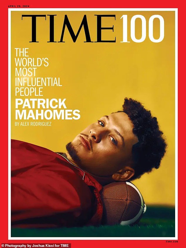 The Kansas City Chiefs star was named to Time's 100 Most Influential People list