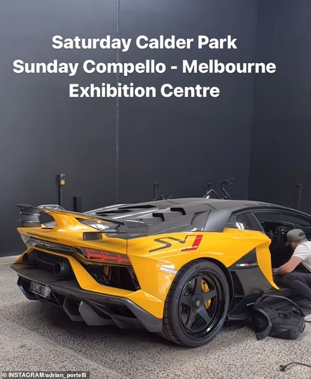 Also on display will be another of Portelli's luxury purchases: a McLaren P1, which retails for an estimated $2 million in Australia.