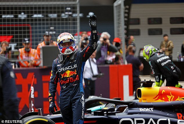 Verstappen moved to 15 points ahead of Sergio Perez at the top of the F1 driver standings