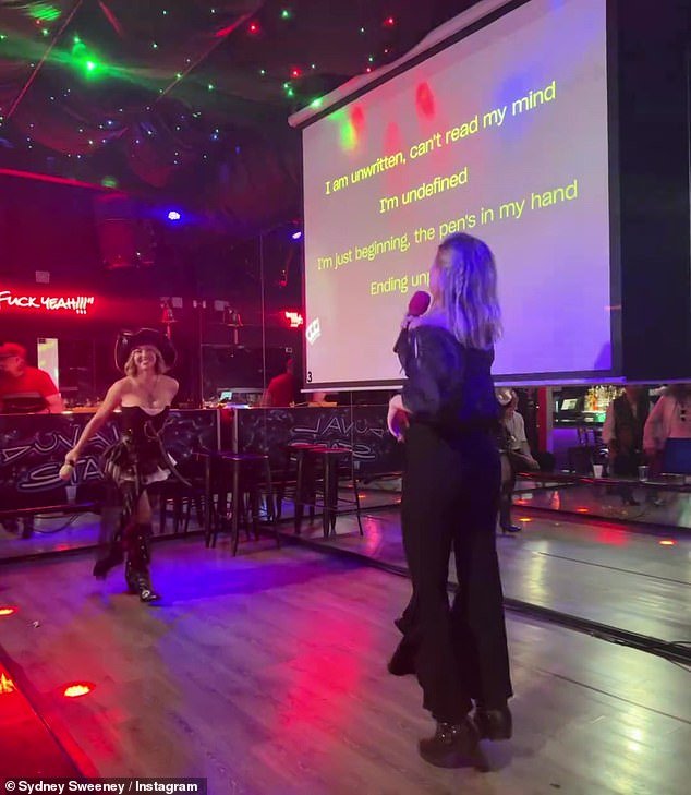 The actress shared on Instagram a clip of herself and a friend performing a duet of the song, which served as the third single from the British singer's debut studio album of the same name.