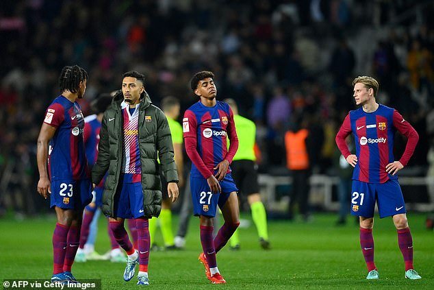 Barcelona is recovering from being eliminated from the Champions League in midweek by Paris Saint-Germain