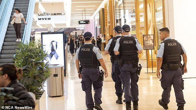There is also an increased police presence at Bondi Junction Westfield