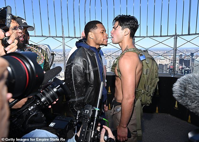Devin Haney and Ryan Garcia meet April 16 at the Empire State Building