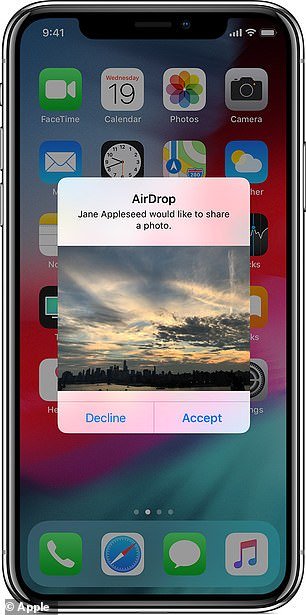 Do not keep your AirDrop public while traveling