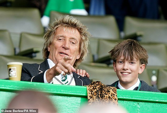 Sporting one of his signature snazzy looks, Rod and Aiden watched as Celtic stormed to victory, giving them the upper hand in the title race against their fierce rivals Rangers.