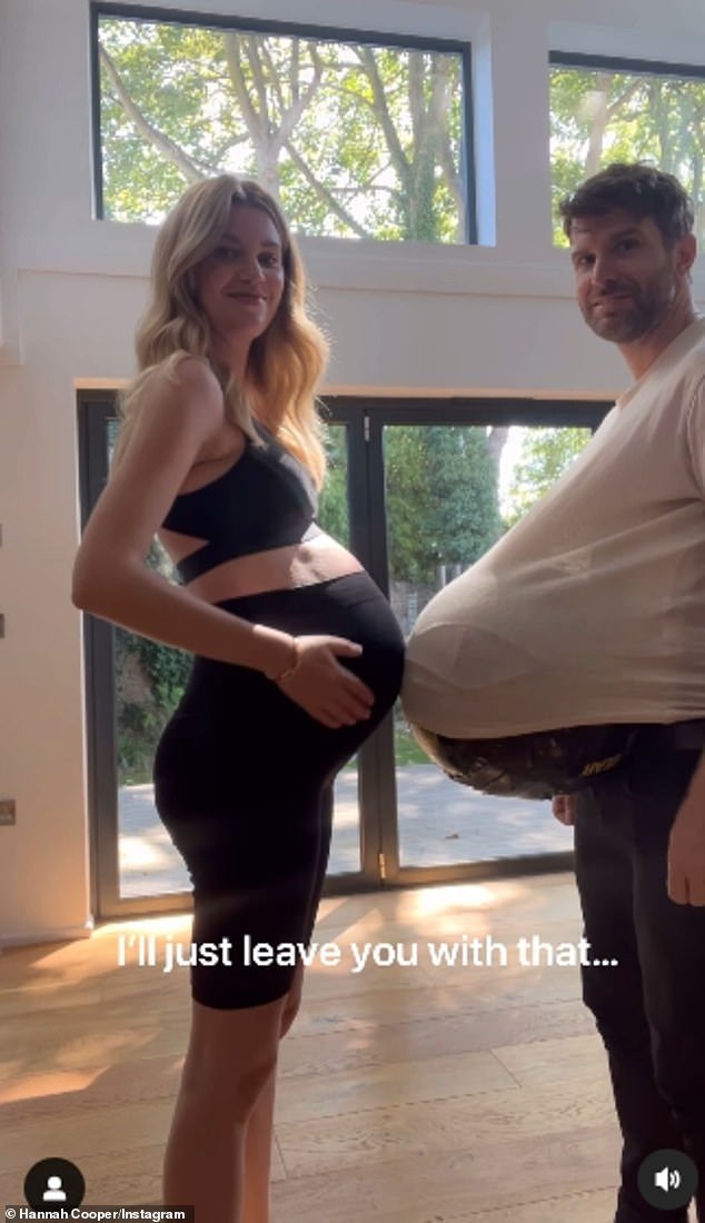 The comedian, 38, is taking part in Britain's second biggest annual road race and his wife - who gave birth to their son last September - compared the sprint to being pregnant
