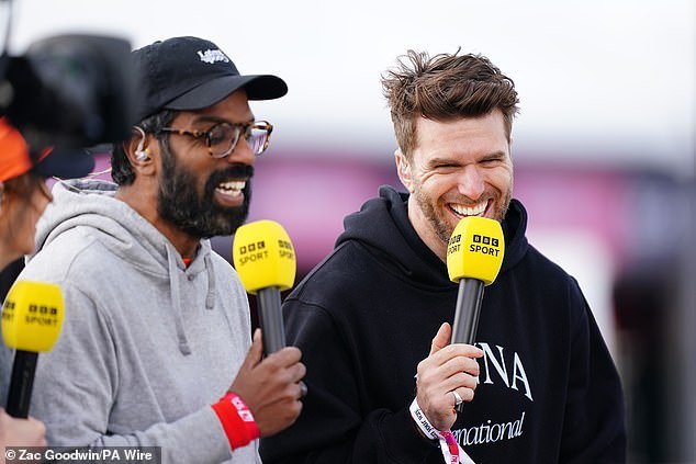 Running with close friend Romesh Ranganathan, Joel joked that he wanted to run 'faster' like a fish than The Weakest Link host could normally dress.