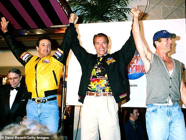 Ironically, 1991 was the same year that the Golden Globe winners first teamed up with Bruce Willis (R, pictured in 1993) to become investors in the Planet Hollywood theme restaurant chain, and today there are still three restaurants and four hotels in company.