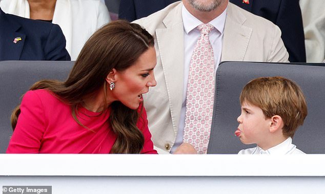 Prince Louis may have eaten too much sugar while watching the pageant with his family