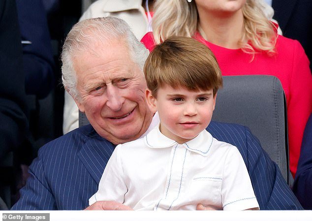 Finally, the energetic boy was sent to sit on Grandpa Charles' lap to give exhausted Kate a break.