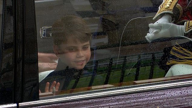 Prince Louis likes to wave to the crowd
