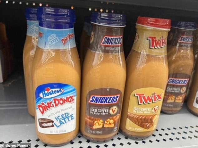 Sweet treat!  These candy bar flavored coffees sold in the US will hurt your teeth just looking at them