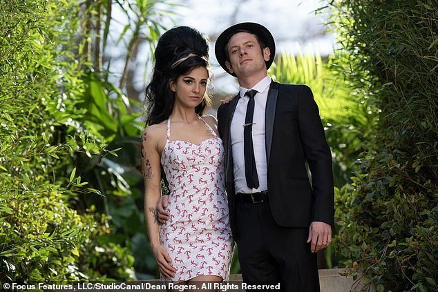Marisa Abela as Amy Winehouse and Jack O'Connell as Blake Fielder-Civil in Back To Black