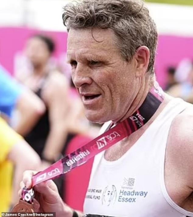 The former Olympic rower, 51, was among more than 53,000 competitors when the annual event kicked off in Blackheath, but later admitted the run left him exhausted.