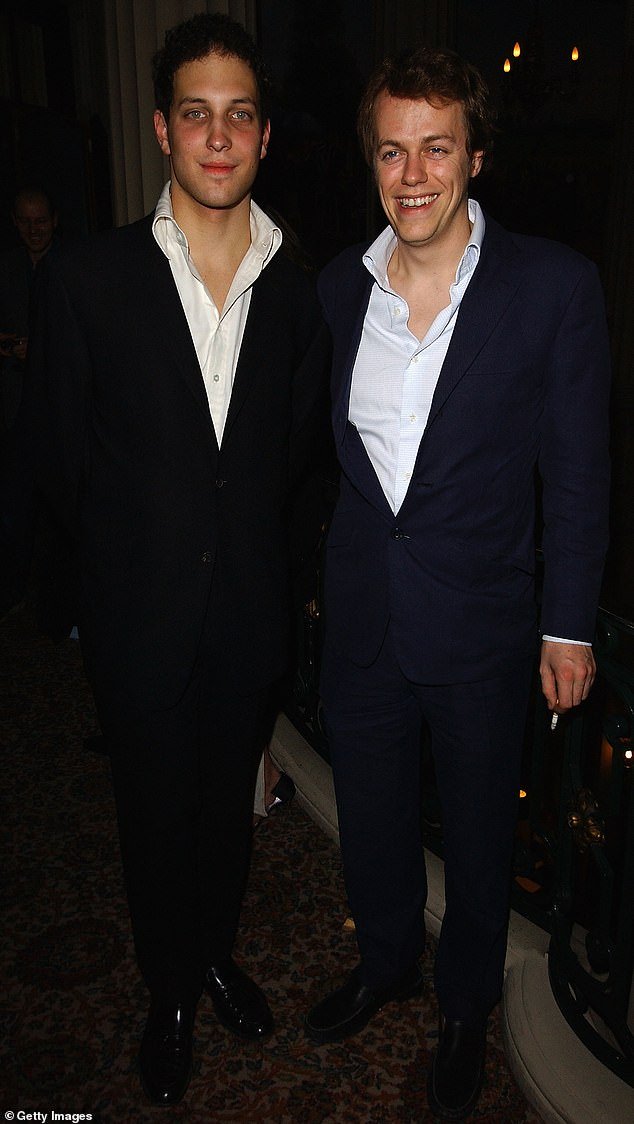 Lord Frederick Windsor (left) and Tom Parker Bowles attend the party for UNICEF's End Child Exploitation Campaign at the RAC Club, October 20, 2003