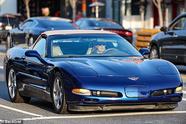 On Tuesday, Paul was spotted again in Los Angeles, this time from the seat of his beloved C5 Chevy Corvette convertible