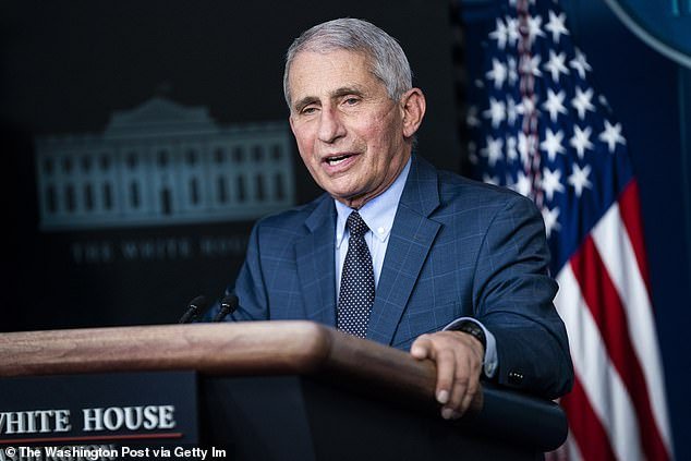 Most of their anger was directed at Dr.  Anthony Fauci (left), who led the White House Coronavirus Task Force under former President Donald Trump and then joined the Biden administration.