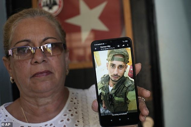 Marilin Vinent said her son Dannys Castillo, 27, is among the Cubans recruited in Russia