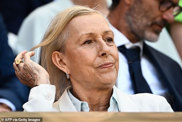Tennis star Martina Navratilova, who is openly gay, also reacted negatively to the news that Jacques won the high jump