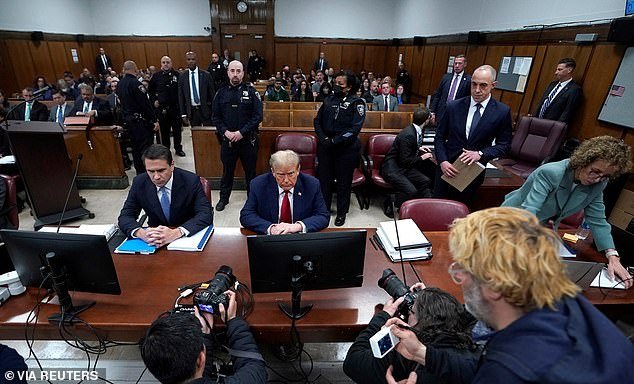 Trump in court for a hearing on his gag order