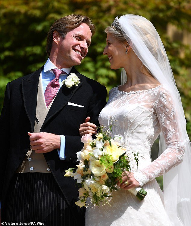 Mr Kingston and Lady Gabriella, known as Ella, married in 2019 at St George's Chapel, Windsor