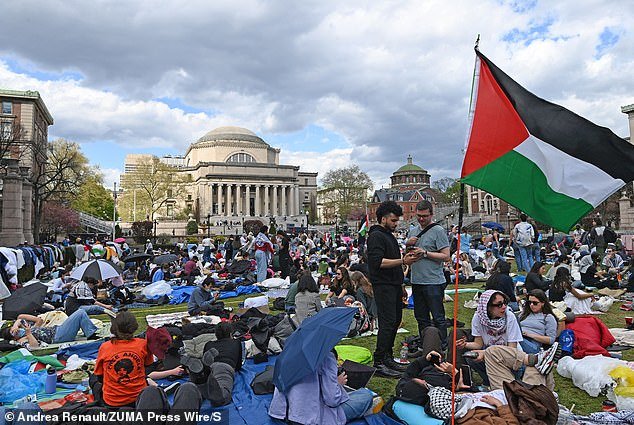 Jewish student suing Columbia claims his actions were 'an innocent expression to show dissatisfaction with the pro-Hamas pro-Palestinian message'
