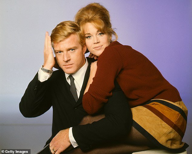 Henry Fonda's daughter continued, “And I only have so many tomorrows.  I don't want to stand at half mast for any of them!';  seen with Barefoot In The Park co-star Robert Redford in 1967