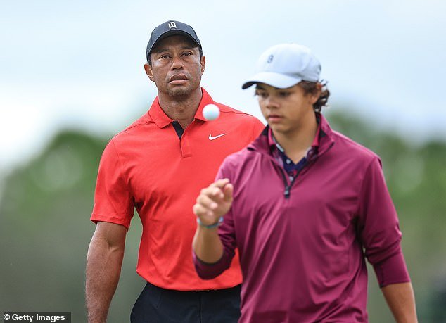 The younger Woods played alongside his famous father at the last four PNC Championships