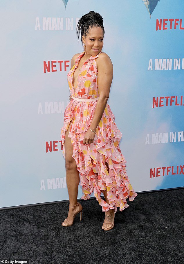 Also appearing on the red carpet are executive producers and sisters Regina King and Reina King, with the former also directing three of the six episodes.