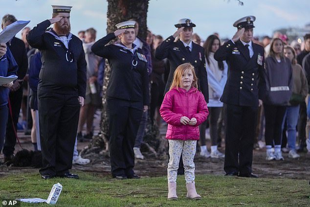 Young and old got into the spirit of Anzac Day, which honors all the men and women who sacrificed their lives so that Australians could live in freedom