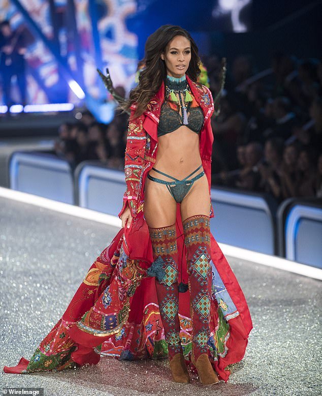 The beauty has become known for her statuesque physique, having strutted down the catwalk several times as a Victoria's Secret Angel (pictured in 2016)