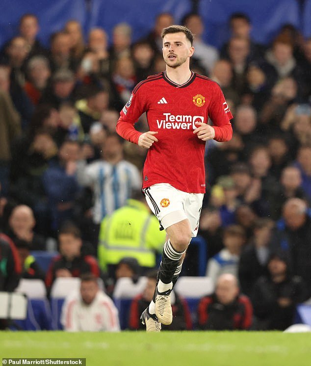 It comes as Mason endures a frustrating debut season at Old Trafford following a £60million summer transfer from Chelsea (pictured on April 4)