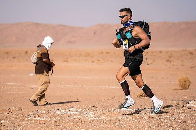 His next challenge is a world record attempt, announcing this week that he plans to run the 'most consecutive marathons on sand'