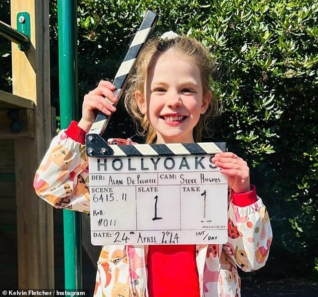 The actor, 40, who played Andy Sugden in Emmerdale for 20 years, revealed on Thursday that Marnie, seven, had decided to follow in his footsteps in an Instagram update