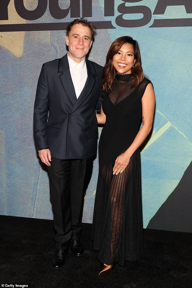 Butterfield now has two children with his new partner, fellow tech CEO Jen Rubio, seen here earlier this month at a gala for the Metropolitan Museum of Art