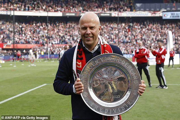 Slot won the Dutch league and cup with Feyenoord in recent seasons