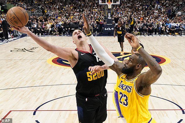 Jokic scored 27 points in Monday's game as the Nuggets defeated LeBron and the Lakers