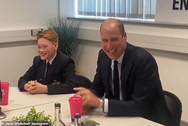 Prince William said: 'I'm trying to channel Jack Whitehall because most of his jokes are quite daddy'