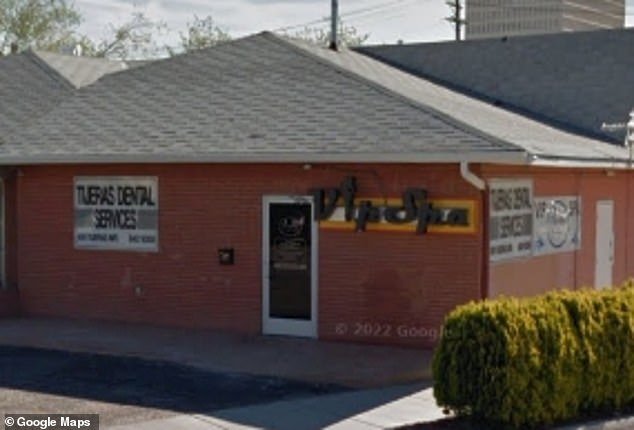 VIP Beauty Salon and Spa in Albuquerque (pictured in April 2017) offered 